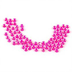 Bead Glass DEVAUX rose fluo