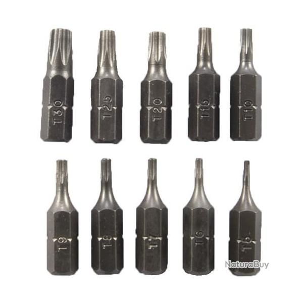 EMBOUTS MAGNETIQUES TOURNEVIS TORX PAR 10