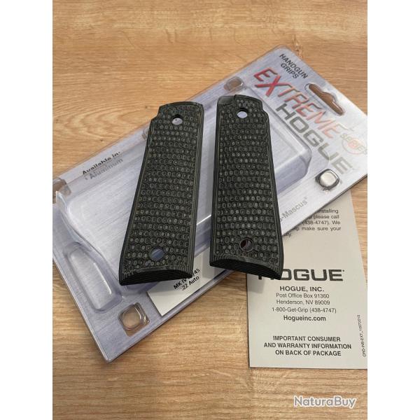 Ruger 22/45 MK IV Grip plaquettes Hogue G-Mascus G10 Piranha Noir/gris.