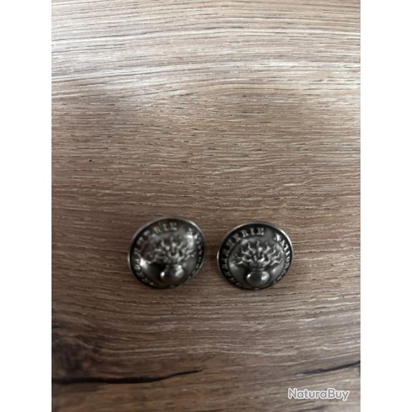 Boutons gendarmerie nationale