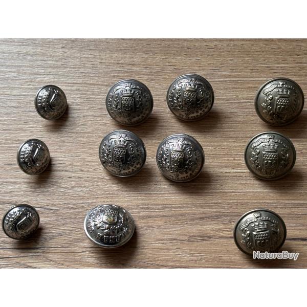 boutons de la pr�fecture de police de paris