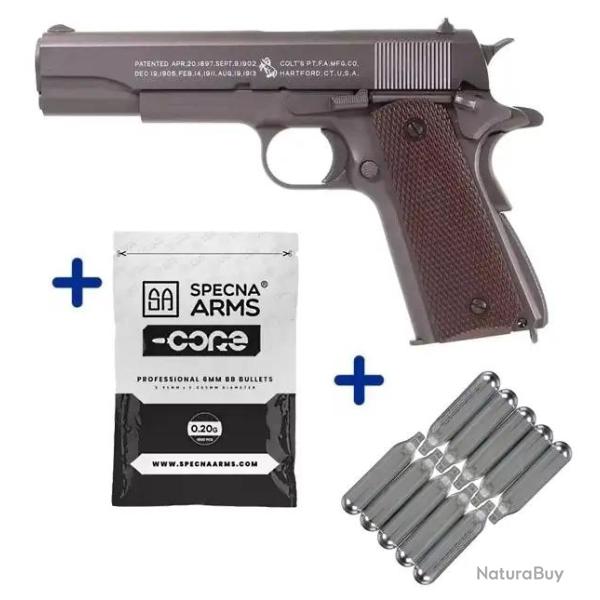 Pack Airsoft Colt 1911 Full M�tal Co2
