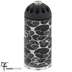 Grenade Airsoft Gaz Saigo Gyorai 40mm Aluminium - 120 Billes