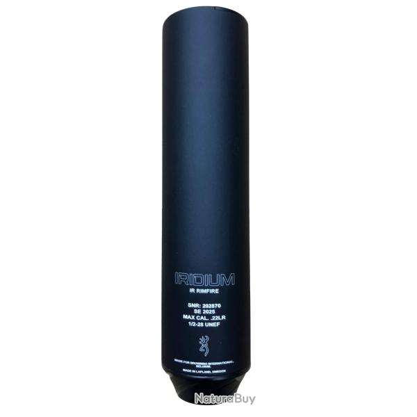 MOD�RATEUR DE SON BROWNING IRIDIUM IR RIMFIRE - Cal: 22LR - 1/2-28 UNF
