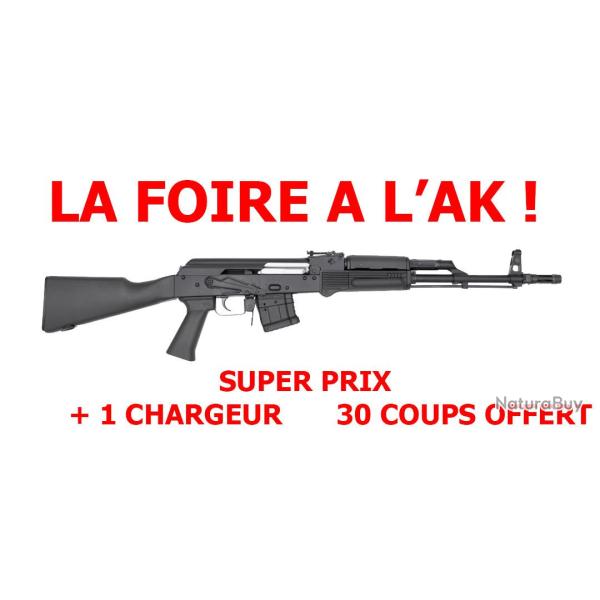 FOIRE A L'AK ! CARABINE WBP AK JACK SYNTHETIQUE CAL.223 + CHARGEUR 30 COUPS OFFERT