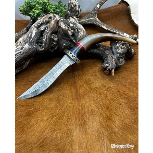 Couteau Bowie RITE EDGE lame acier damas NB199