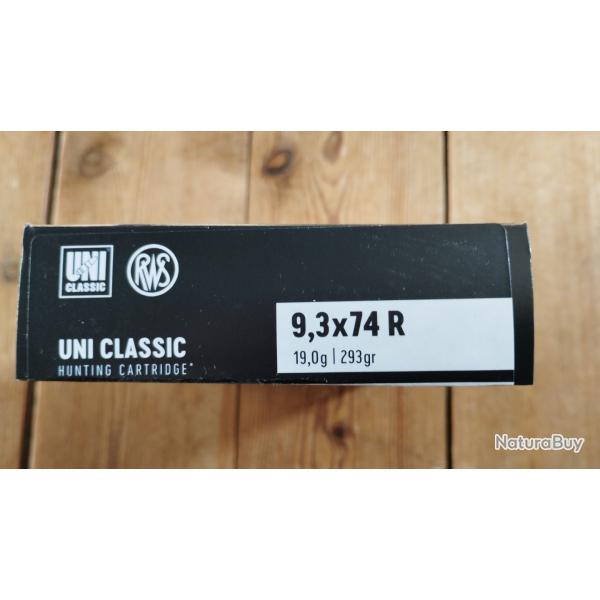 9.3x74R RWS 293gr uni classic bte 20