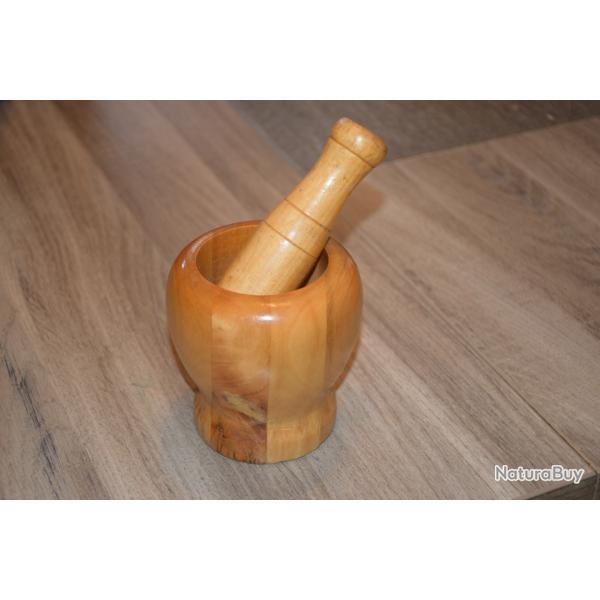 Mortier et Pilon en Bois