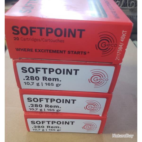 Balles 280 Remington Geco