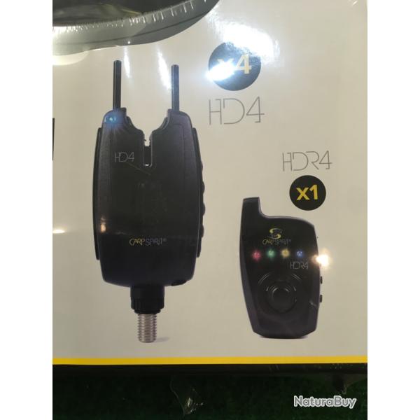 Coffret 4 detecteurs CARPSPIRIT HD4 avec centrale HDR4