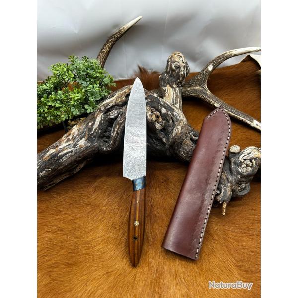 Bowie smoky Mountain Blades lame en acier Damas et manche en bois NSMB110