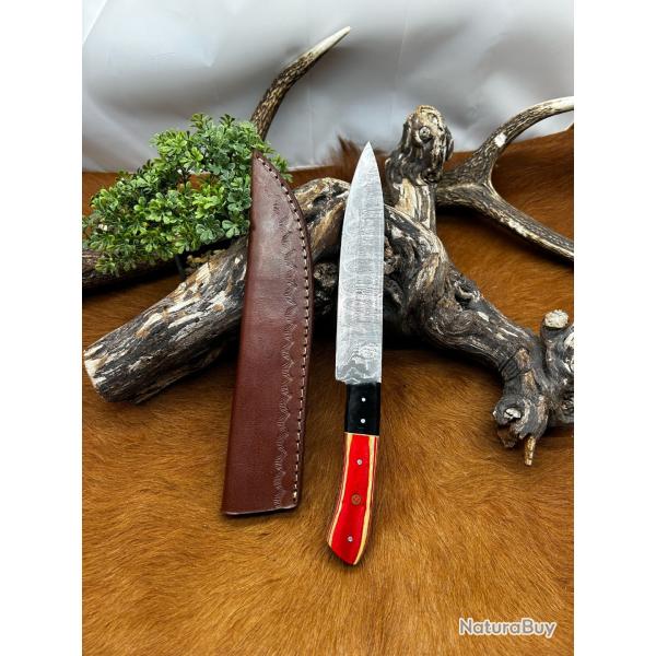 Bowie smoky Mountain Blades lame en acier Damas et manche en bois NSMB109