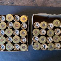 45 cartouches anciennes Jupiter de la Cartoucherie Fran&ccedil;aise cal 16.