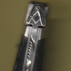 FRANC MACON LAGUIOLE FIBRE VERRE d&eacute;cor SWAROVSKI gratuit Pr&eacute;nom grav&eacute; lame couteau