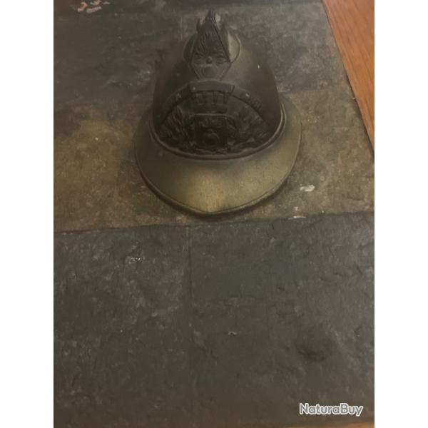 Petit casque d�corative de pompiers / d�coration pompier