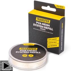 Kit Filet PVA Avid Carp Transfer PVA Mesh System 7m (recharge Seule) 25mm