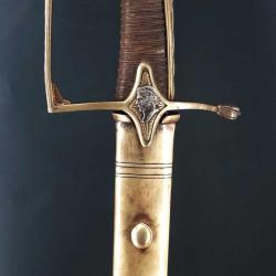SABRE D'OFFICIER DES CHASSEURS A PIED DE LA GARDE IMPERIALE 1804 SOLINGEN - FRANCE PREMIER EMPIRE Fr