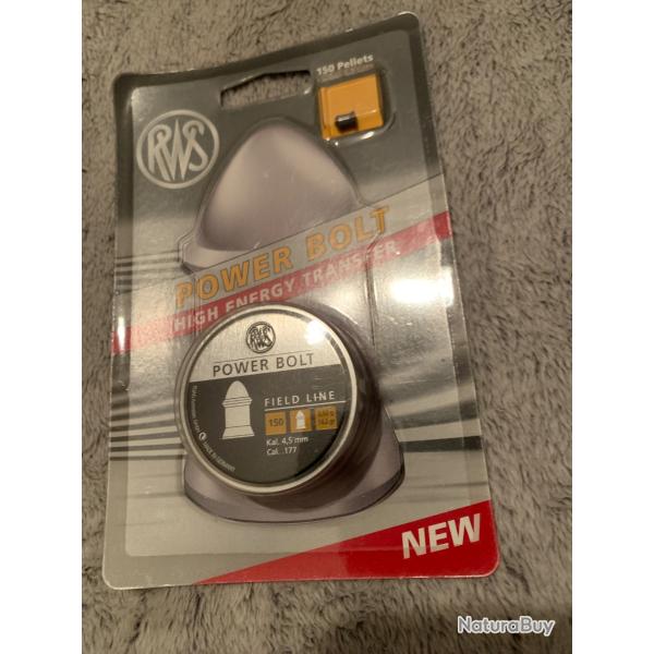 1 boite de plombs Rwscalibre 4.5