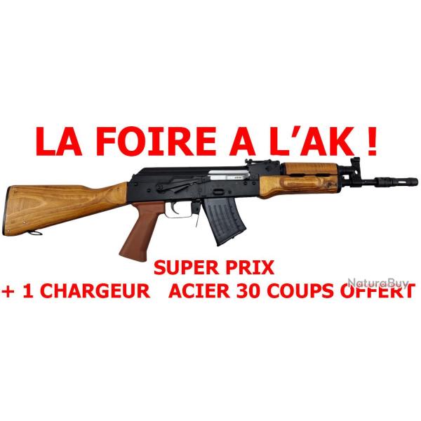 FOIRE A L'AK ! CARABINE WBP AK MiDi JACK BOIS CAL.7.62x39 FREIN DE BOUCHE BIRDCAGE