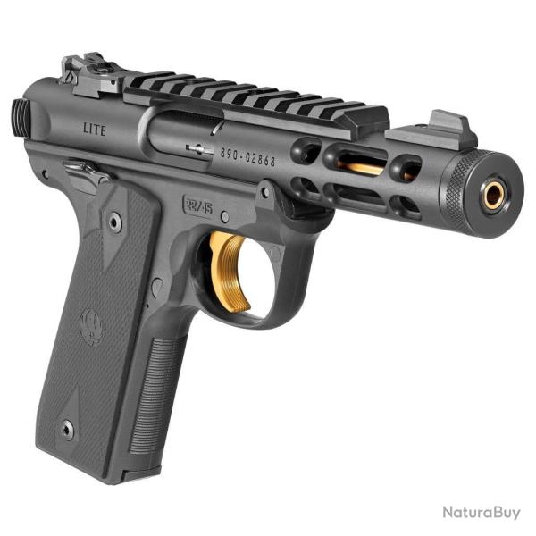 Ruger Mark IV 22/45 Lite Black/gold Cal 22LR