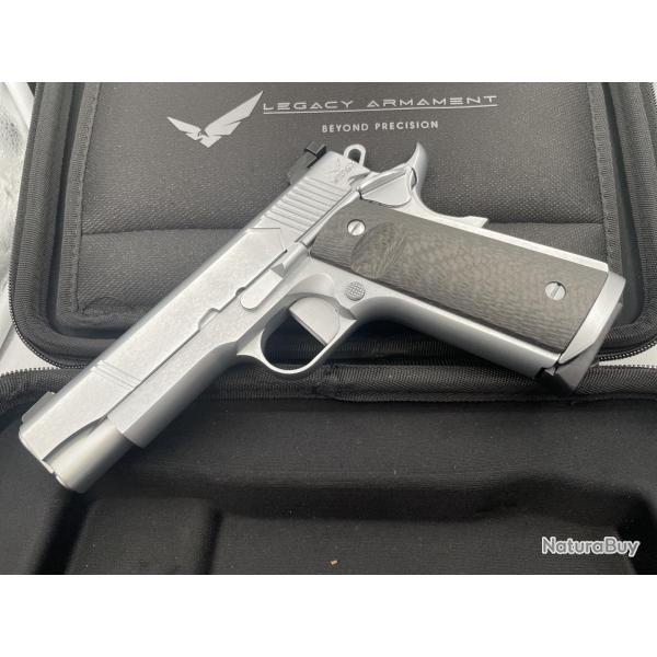 Legacy Armament 1911 K11 TROPHY MASTER CHROME 5" Cal 45 acp
