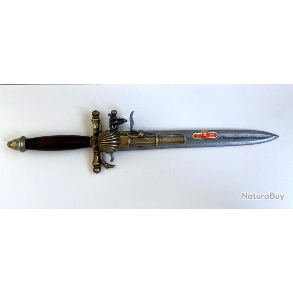 Reproduction Pistolet-Poignard France XVIIIe Si�cle Colonial Pirate Dague Silex