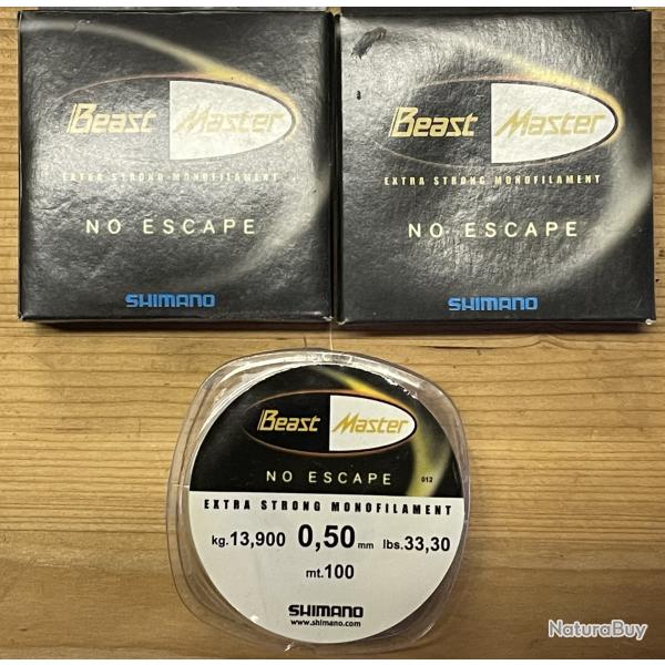 3 BOBINES FIL DE PECHE SHIMANO 0,50 mm  13,90 kg