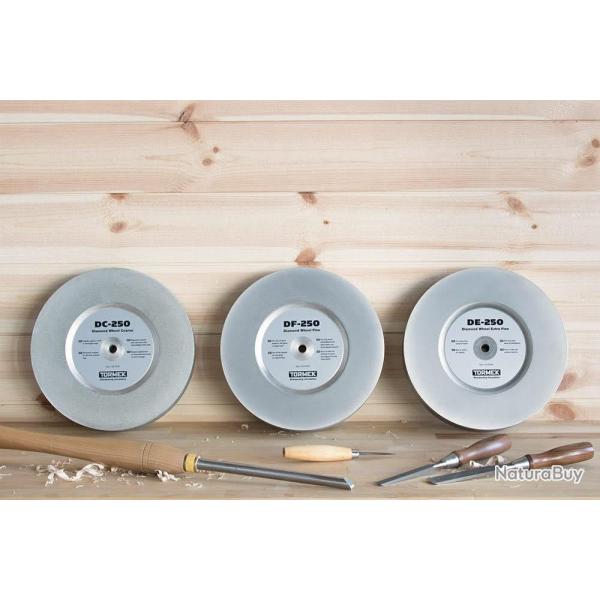 Tormek Meules Diamant�es DF-250, DE-250 et DC-250 - Fine, Extra Fine et Grossi�re"