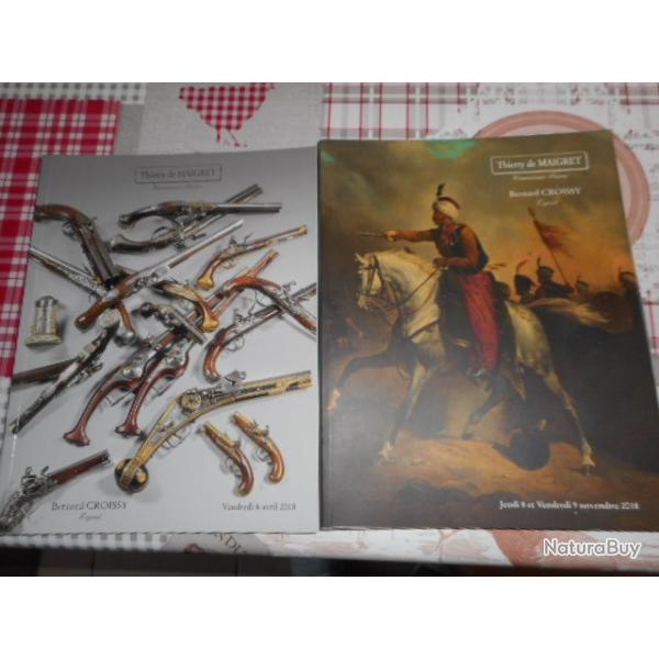 Deux catalogues de vente ann�e 2018 expert Bernard Croissy  commissaire Thierry de Maigret
