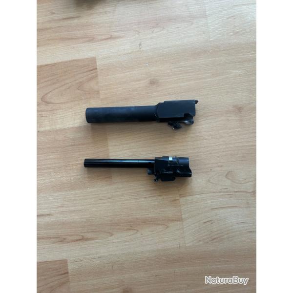 Canon externe glock 45 VFC + canon interne et bloc hop up