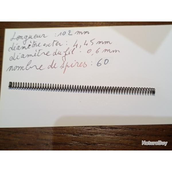 RESSORT DE CULASSE POUR CARABINE BROWNING OU MIROKU CALIBRE 22............refa017
