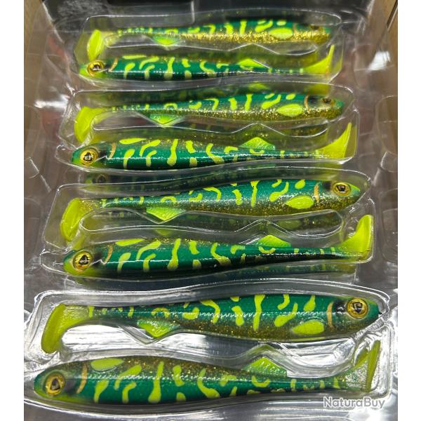 Lot 5 leurres Fox Rage Slick Shad 11cm Sexy Pike