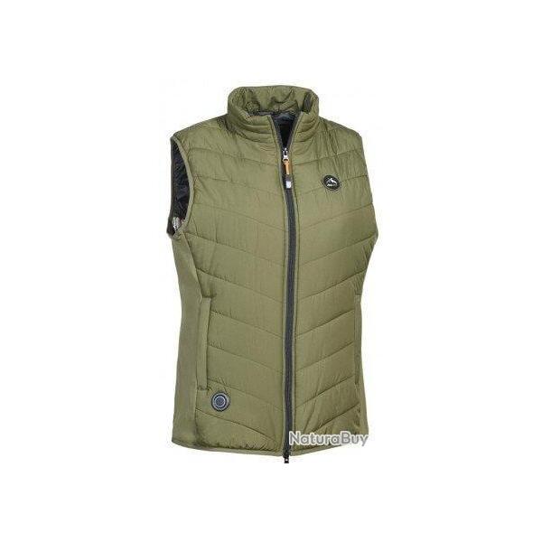 Gilet chauffant hybrid femme kaki VERNEY CARRON