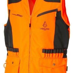 Gilet de chasse anti-ronce orange TREELAND-XXL