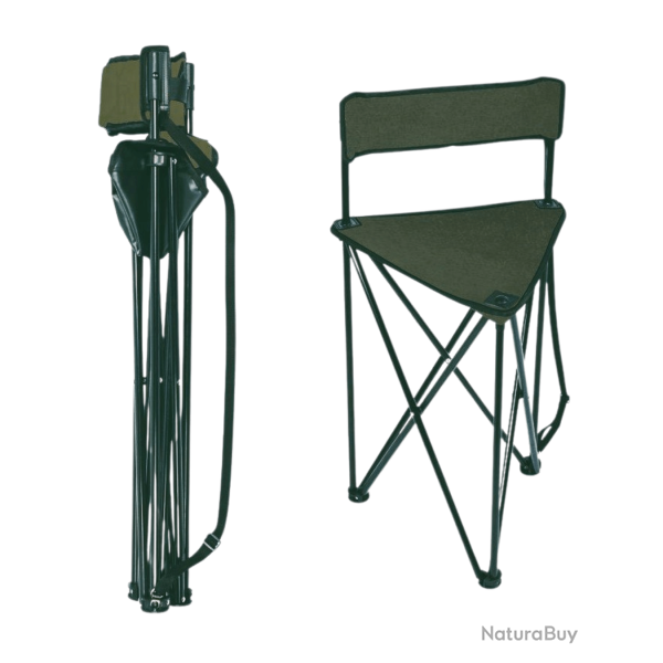 Si�ge pliant vert avec dossier