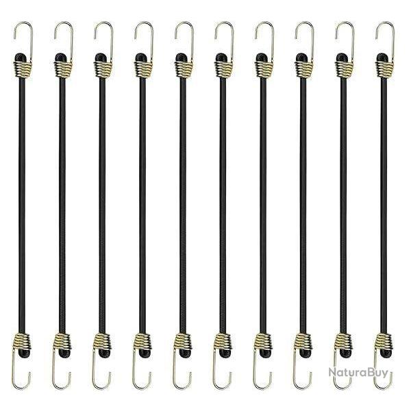Lot de 10 Tendeurs �lastiques � crochets
