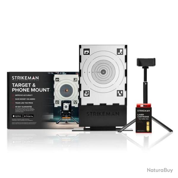Nouvelle CIBLE TIR � SEC STRIKEMAN kit d'entra�nement avec cartouche laser Strikeman Calibre 223 5.5