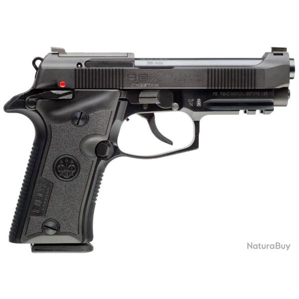 PISTOLET SEMI-AUTOMATIQUE BERETTA 80X CHEETAH NOIR CALIBRE 32ACP (7,65 BROWNING) 12COUP