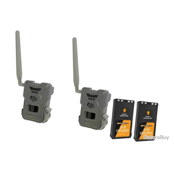 Pack de 2 Flex M + 2 Batteries LIT-22 Spypoint
