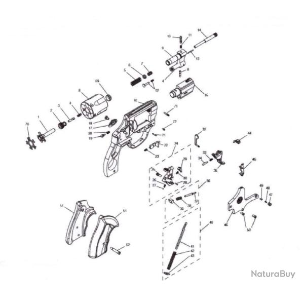 PI�CE TAURUS MOD. 689 - VERROU