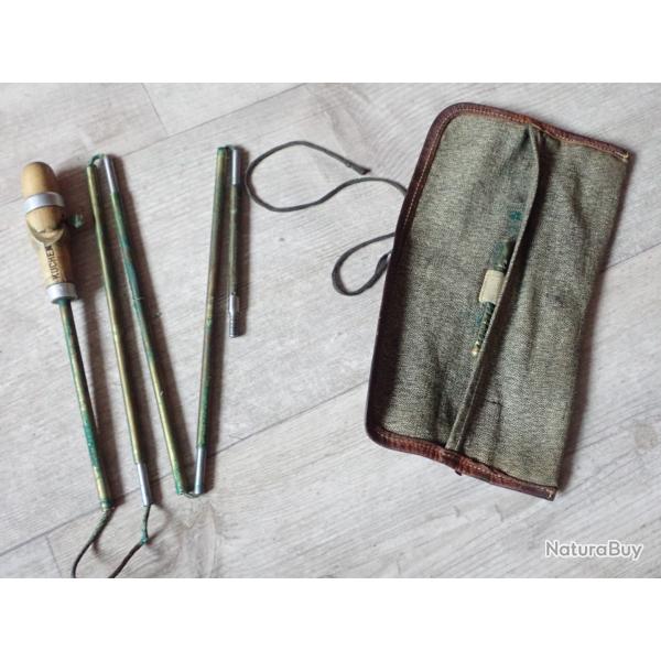 BAGUETTE PLIANTE DE NETTOYAGE POUR FUSILS SUISSES OU AUTRES en 7,5mm avec housse