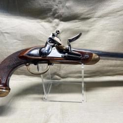 Exceptionnel pistolet &agrave; silex d'officier en excellent &eacute;tat - mod&egrave;le 1816