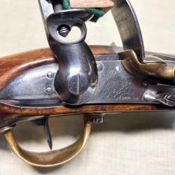 Exceptionnel pistolet &agrave; silex d'officier en excellent &eacute;tat - mod&egrave;le 1816