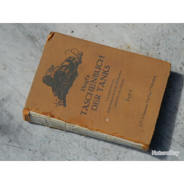 ARMEE  - rare Livre 1935 Taschenbuch der Tanks CKO25TNK001