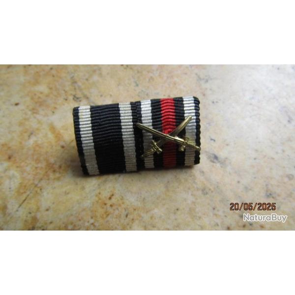 rappel m�daille croix de fer 2� classe m�rite guerre militaire Prusse Allemagne 14 18 ww1 Allemand