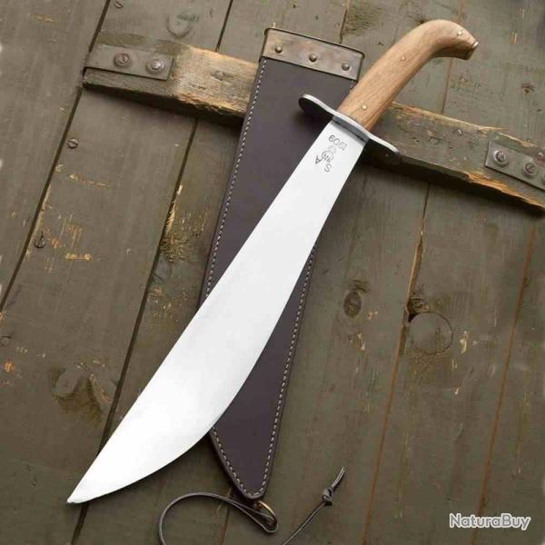 Machette Bolo US Model 1909 R�plique Lame Acier Carbone Manche Bois Etui Cuir BK5720