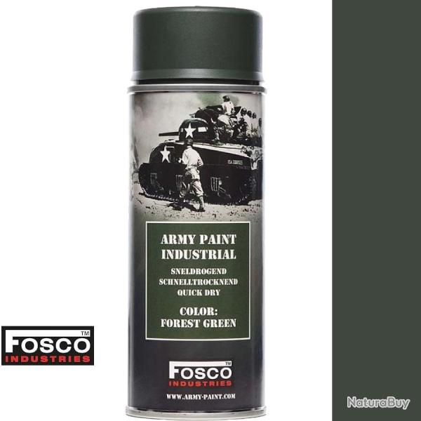 Bombe peinture militaire mate Fosco - Vert Forest Green 400ml