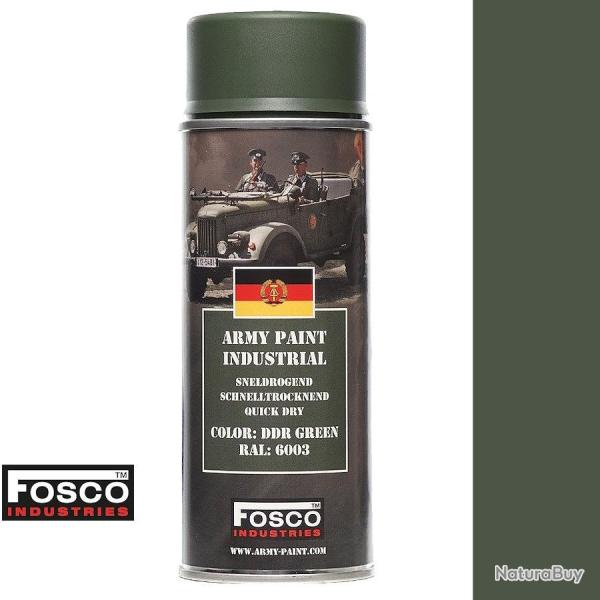 Bombe peinture militaire camouflage r�sistante DDR Green - Fosco