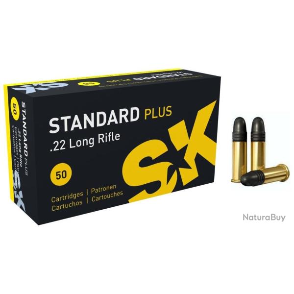 Cartouches SK STANDARD PLUS - Calibre 22LR - Boite de 50 unit�s