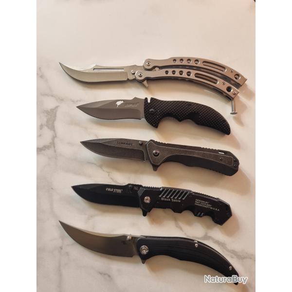 Lot de 5 couteaux